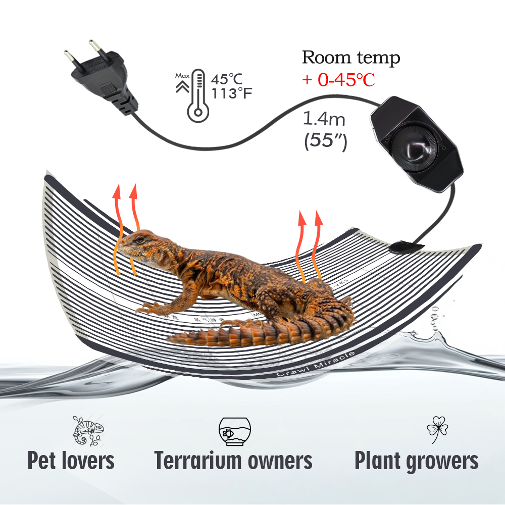 5W 15W 25W 35W Graphene Reptil – Seedling Heat Mat Bewertung und Preis